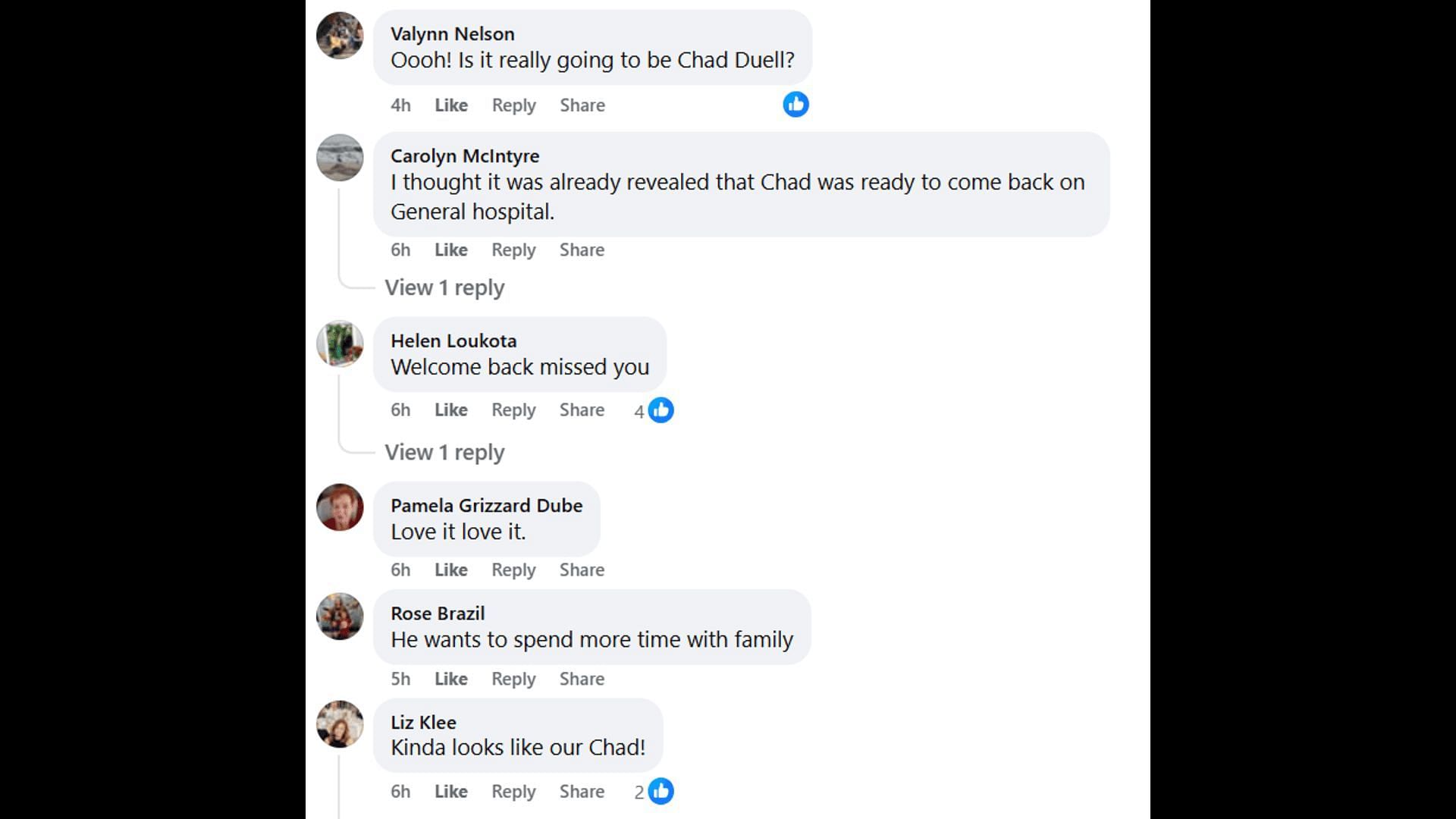 More fan reactions sharing the same sentiments (Image via Facebook/General Hospital Fans - Official)